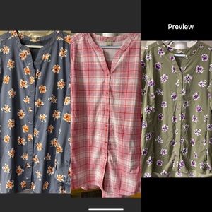 3 Duluth Trading Tunics, size XXL